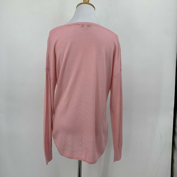 Madewell Southstar Wool Blend Pink Sweater Size XXS Pullover Long Sleeve Thin - Picture 4 of 11